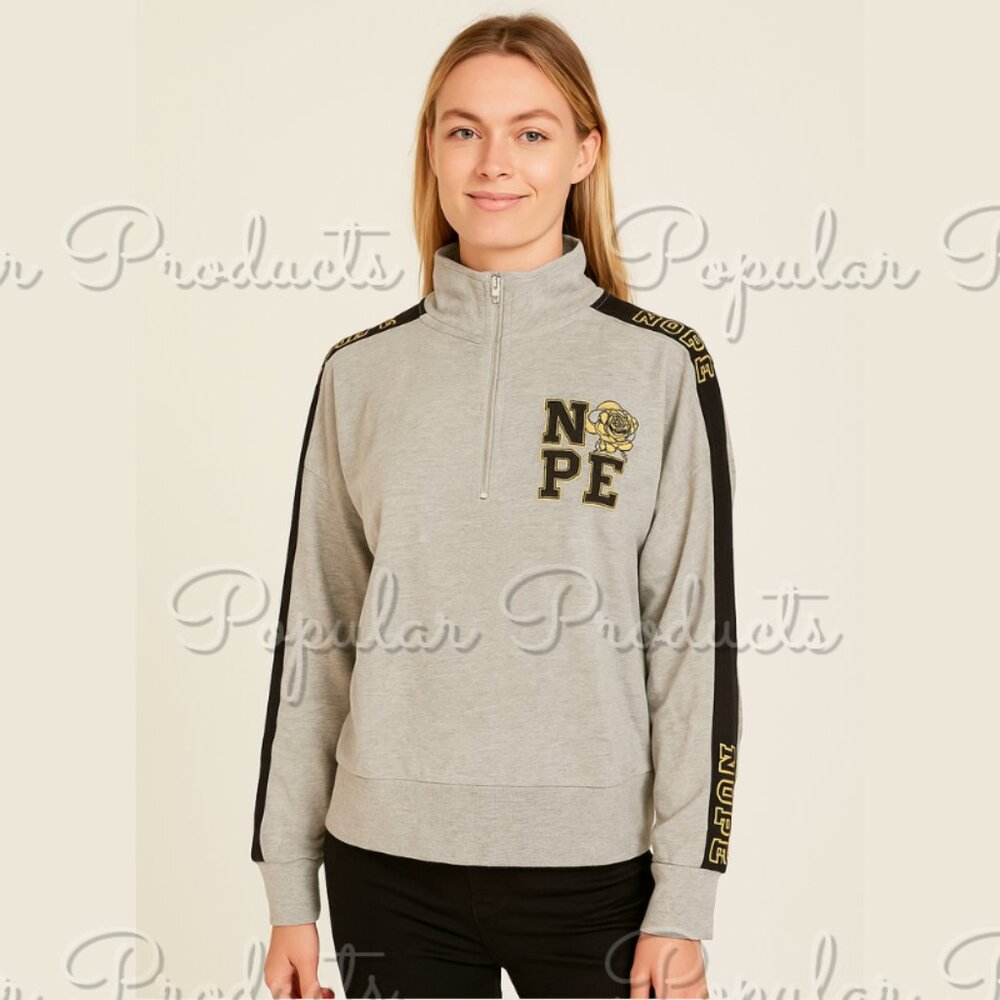3/$30 Athletic Zip Up Sweat, Gray